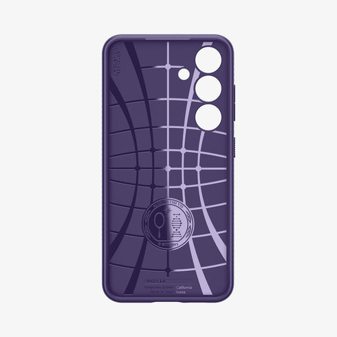 ACS07287 - Galaxy S24 Ultra Case Liquid Air in Matte Black showing the back